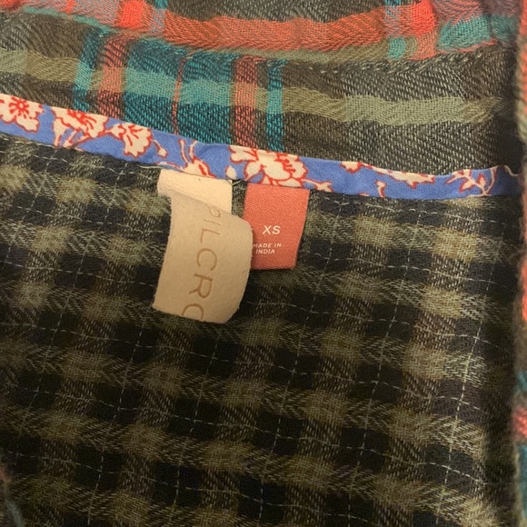 Anthropologie Pilcro Green Plaid Shirt - Women’s Size XS - Picture 10 of 10